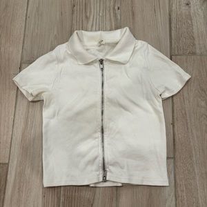 brandy melville zip polo